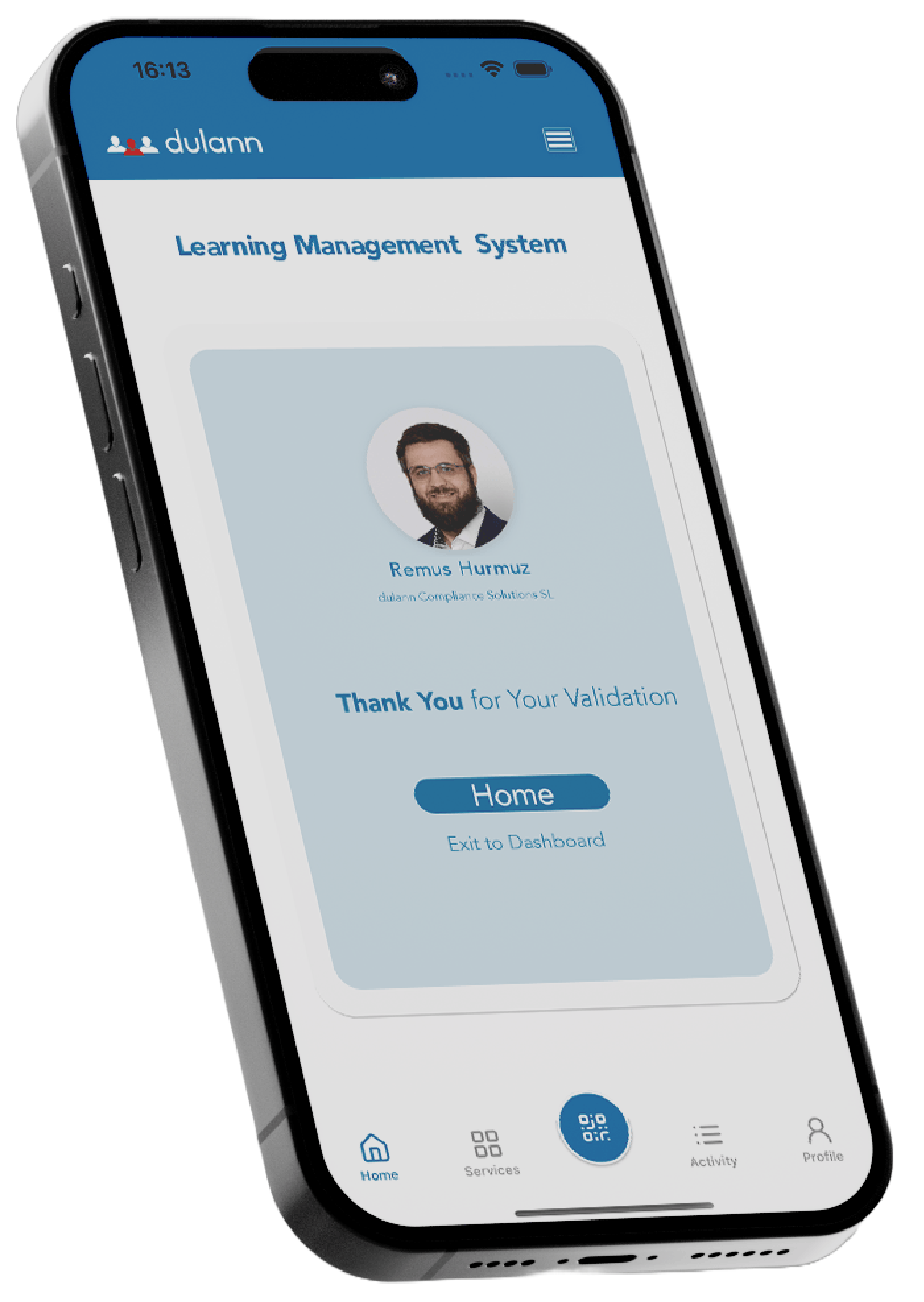 Mobile version of our portal